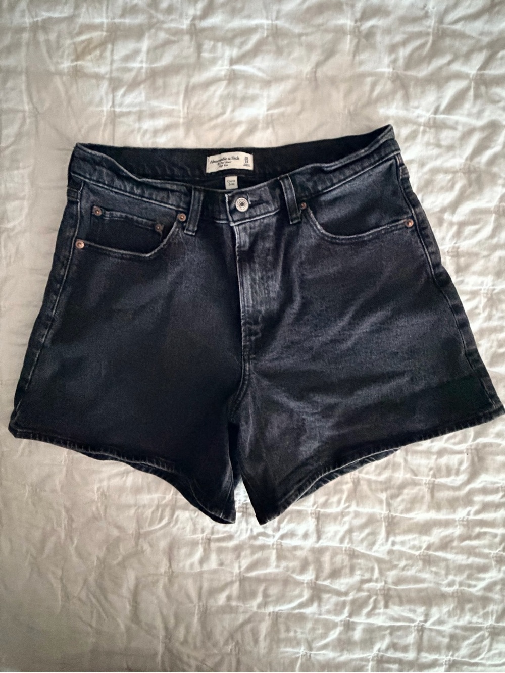 Abercrombie & Fitch The Dad Shorts High Rise Black Curve Love Curvy Fit Size 14